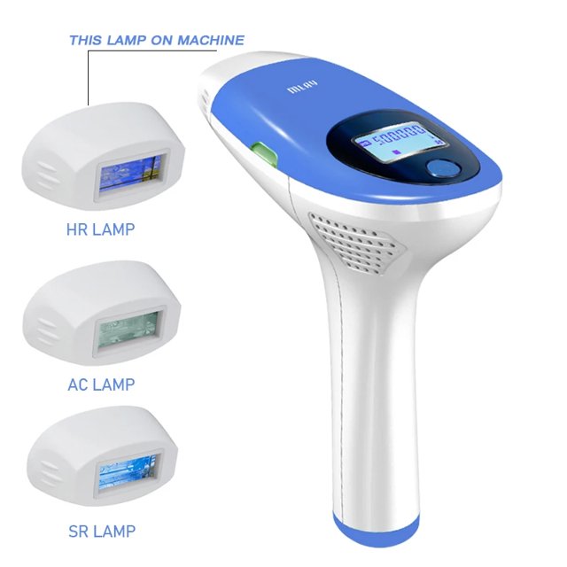MLAY-Dispositivo de depilación láser T3, depiladora láser IPL con 500000 disparos, uso doméstico, bikini facial, depilación láser indolora