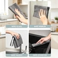 thumbnail image 6 of 5 Pack Magic Glass Cleaning Cloths, Lint Free Absorbent Polishing Towels, Reusable Microfiber Window Wiping Rags, Streak-Free Cleaning Cloths for Glass Mirror Stainless Steel Surface Cleaning, 6 of 6