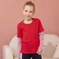 thumbnail image 4 of Esaierr Baby Toddler Kids Long Sleeve Sweatshirt,Patchwork Sleeve Sweatsuit,Long Sleeve Shirt Tops,Fashion Long Sleeve Undershirt for Boys Girls 10M-10Y, 4 of 6