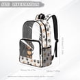 thumbnail image 7 of ZIATUBLES 17 Inch Heavy Duty Clear Backpack, Fabric & PVC Transparent Bag with Dachshund Paw Print Print, Large Capacity See Through Bag Easy to Clean for School College Work, 7 of 7