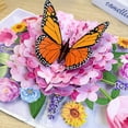 thumbnail image 5 of 3D Paper Flowers Bouquet Mothers Day Card, Three-dimensional Butterfly Flower Greeting Card with Blank Note Birthday, Get Well Greeting, Anniversary, Thank You Gifts Cards for Women Friends, 5 of 6