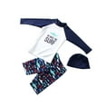 thumbnail image 2 of CYRBOKO Boys Swimsuit Set, Lightweight Long Sleeve Stretch Summer Bathing Suits Navy Size 7-8 T, 2 of 9