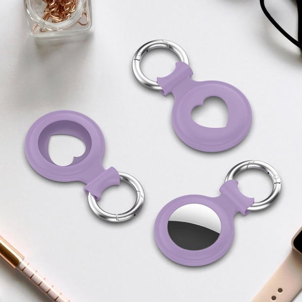 Locator Custodia protettiva in silicone Portachiavi con fibbia a molla per Apple Airtags