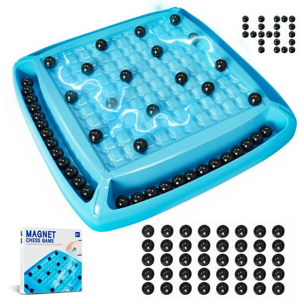 Juego de ajedrez magnético LLESSOO para niños y adultos con 40 piezas