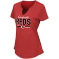 thumbnail image 2 of Women's Majestic Red Cincinnati Reds Plus Size Switch Hitter T-Shirt, 2 of 3