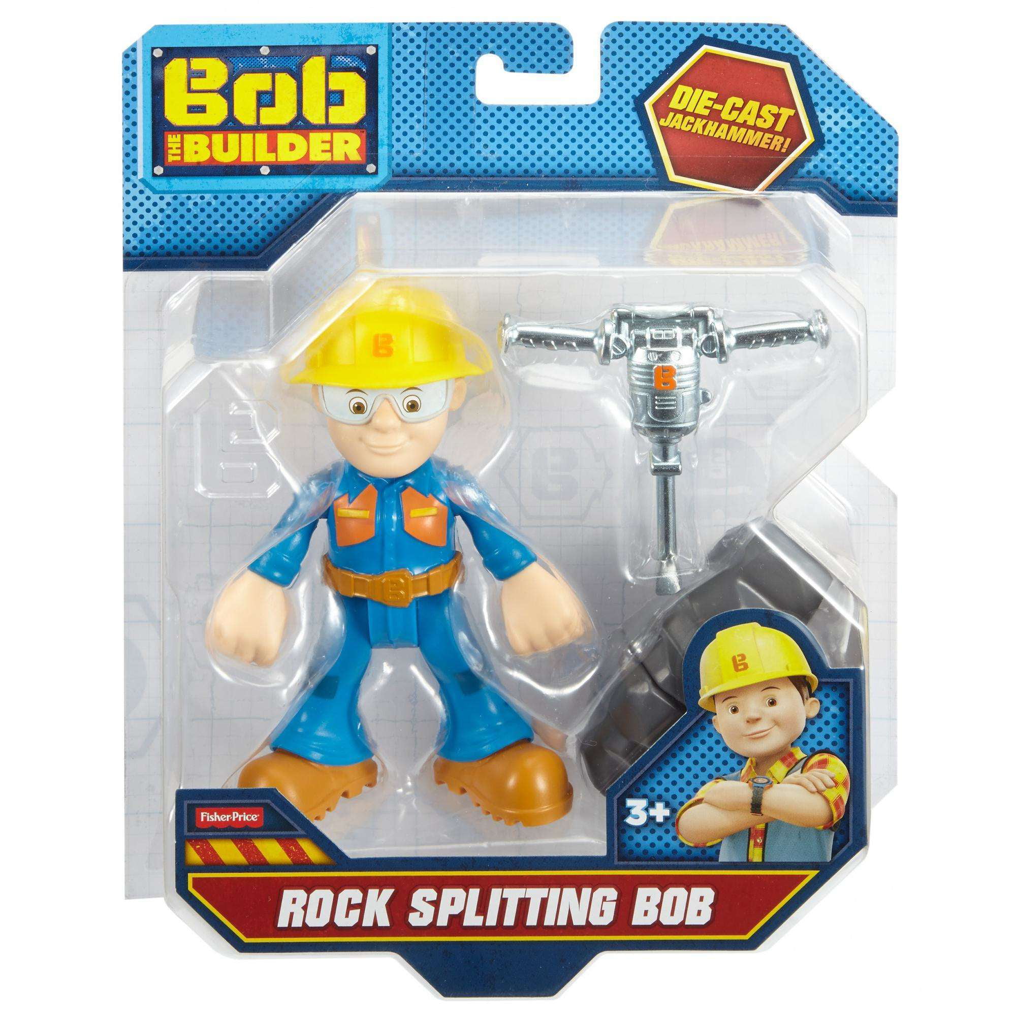 Fisher-Price Bob the Builder Rock Splitting Bob with Die-Cast Jackhammer  28300 