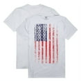 thumbnail image 2 of RapidDominance RS1-002-WHT-02 Vertical US Flag Graphic Tee, White - Medium, 2 of 3