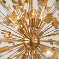 thumbnail image 6 of 35"  Modern Distressed Gold 14-Light Butterfly Sputnik Chandelier for Dining Room and Living Room, 6 of 7
