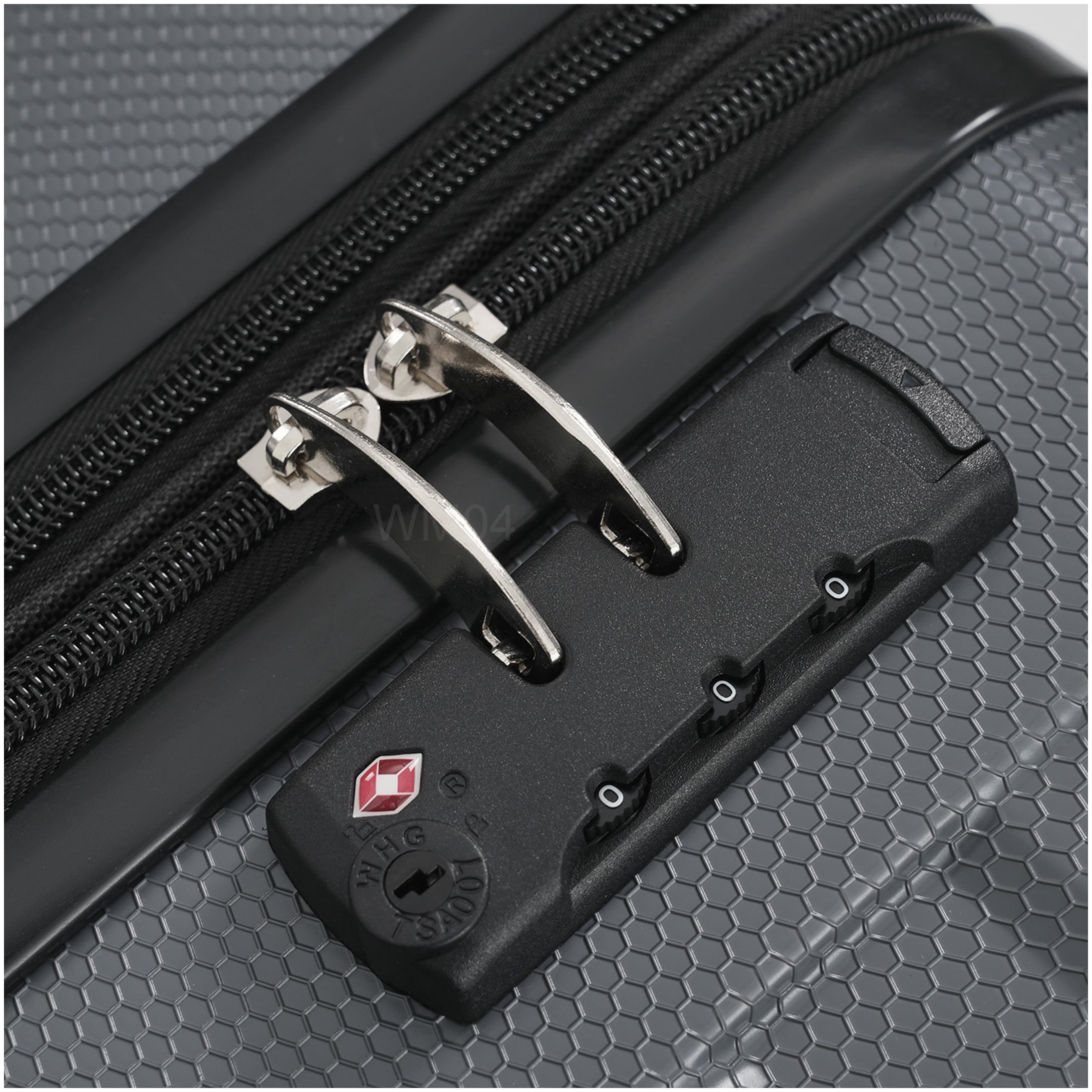MANGIJOY TSA Lock Hardshell Suitcase 24 Inch, Lightweight Expandable ABS Checked Luggage with 360° Spinner Wheels, Gray
