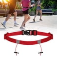 thumbnail image 5 of Pitycbo Triathlons Race Number Belt with Loop 6 Loops for Food Cycling Quick Release Red, 5 of 6