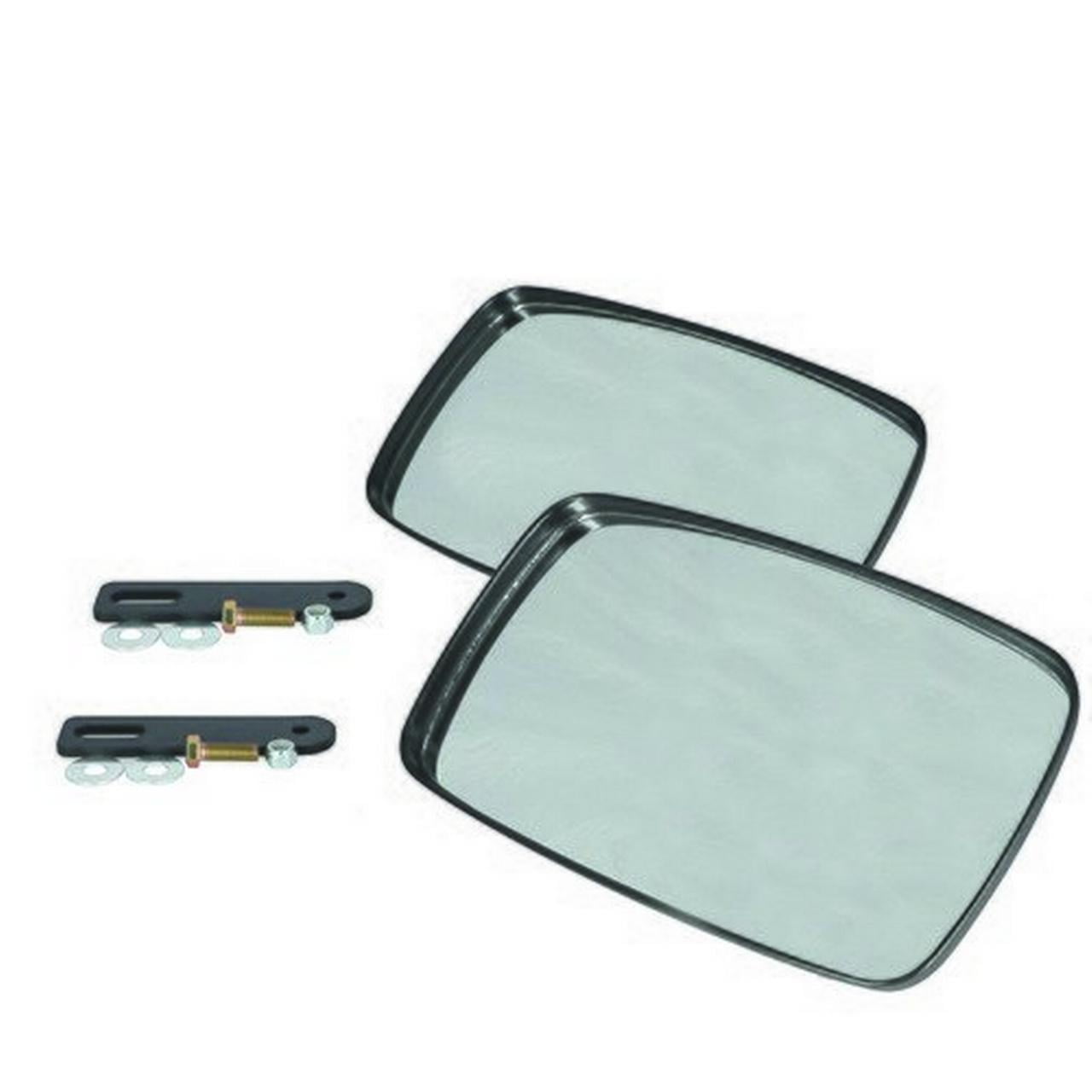 2x Universal Rear View Mirror 42 x 20 Mirror for Truck Bus Tractor Digger 