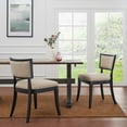 thumbnail image 2 of Side Dining Chair, Set of 2, Beige, Fabric, Kitchen Cafe Bistro Hospitality Restaurant, Modern Contemporary HB33423, 2 of 8