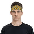 thumbnail image 2 of Daiia Sunflowers printed Men's Performance Headband,Sports Headbands,Moisture Wicking Workout Headband, 2 of 9