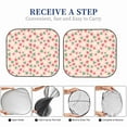 thumbnail image 6 of Naloa Strawberry And Flowers Print 2-Piece Windshield Sunshade,Foldable Car Front Window Sun Shades,for Most Sedans SUV Truck-Large, 6 of 6