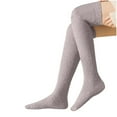 thumbnail image 3 of YFGEFTR Women's Cable Knit Thigh High Socks - Over Knee High Long Leg Stockings - Extra Long Winter Boot Leg Warmers, 3 of 8
