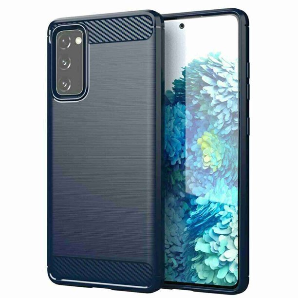 Dteck Case For Samsung Galaxy S Fe 5g 6 5 Inch Carbon Fiber Texture Design Durable Lightweight Shockproof Cover Slim Fit Shell Soft Tpu Silicone Gel Bumper Case For Samsung S Fe Blue