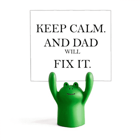 Fix It Dad Festival Quote Memo Holder Cartoon Animal Frog Stand Decoration