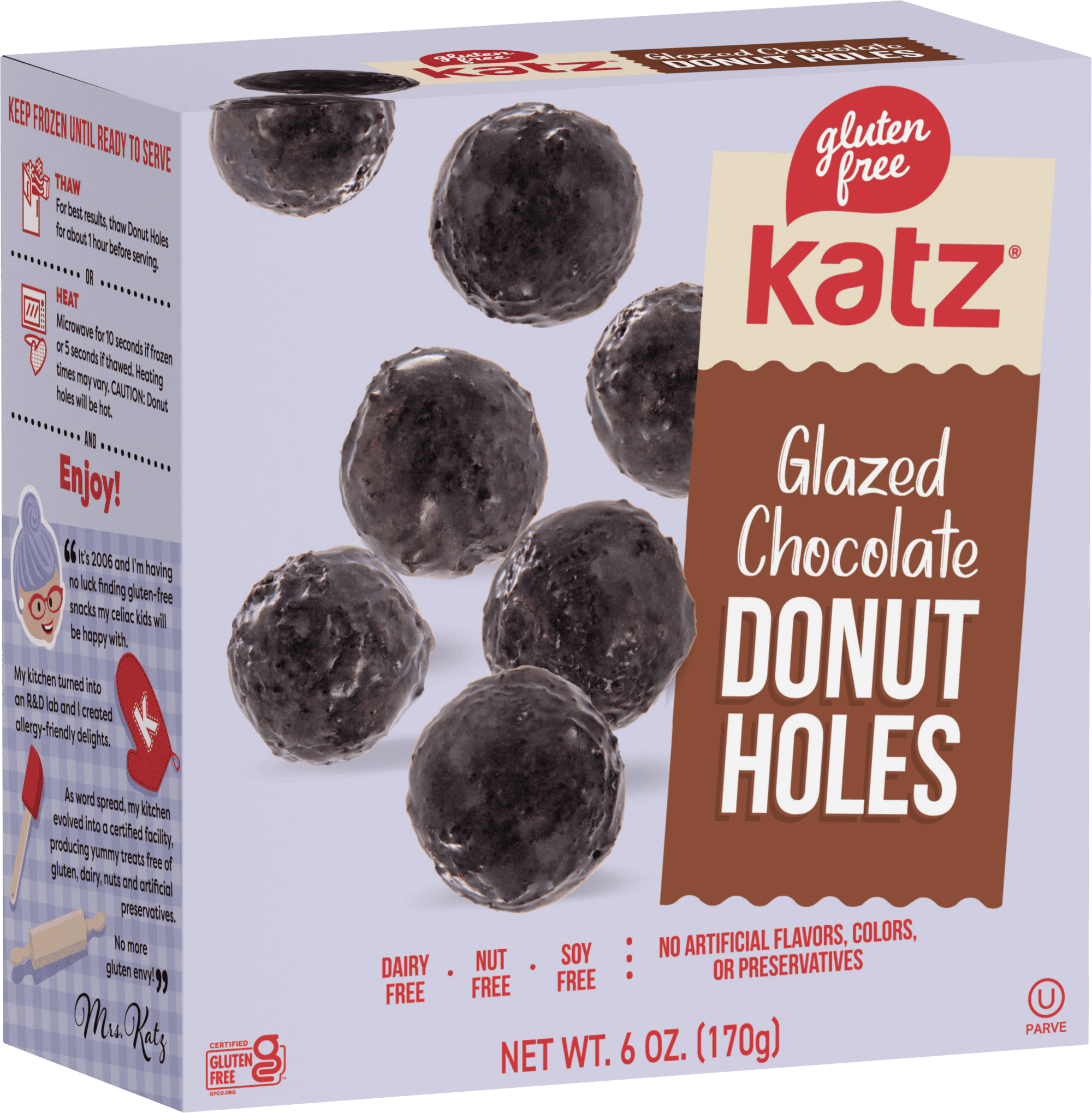 Katz Gluten Free Donuts/Donut Holes - 3 | Gluten Free, Dairy Free, Nut Free, Soy Free, Kosher| 3 Pack