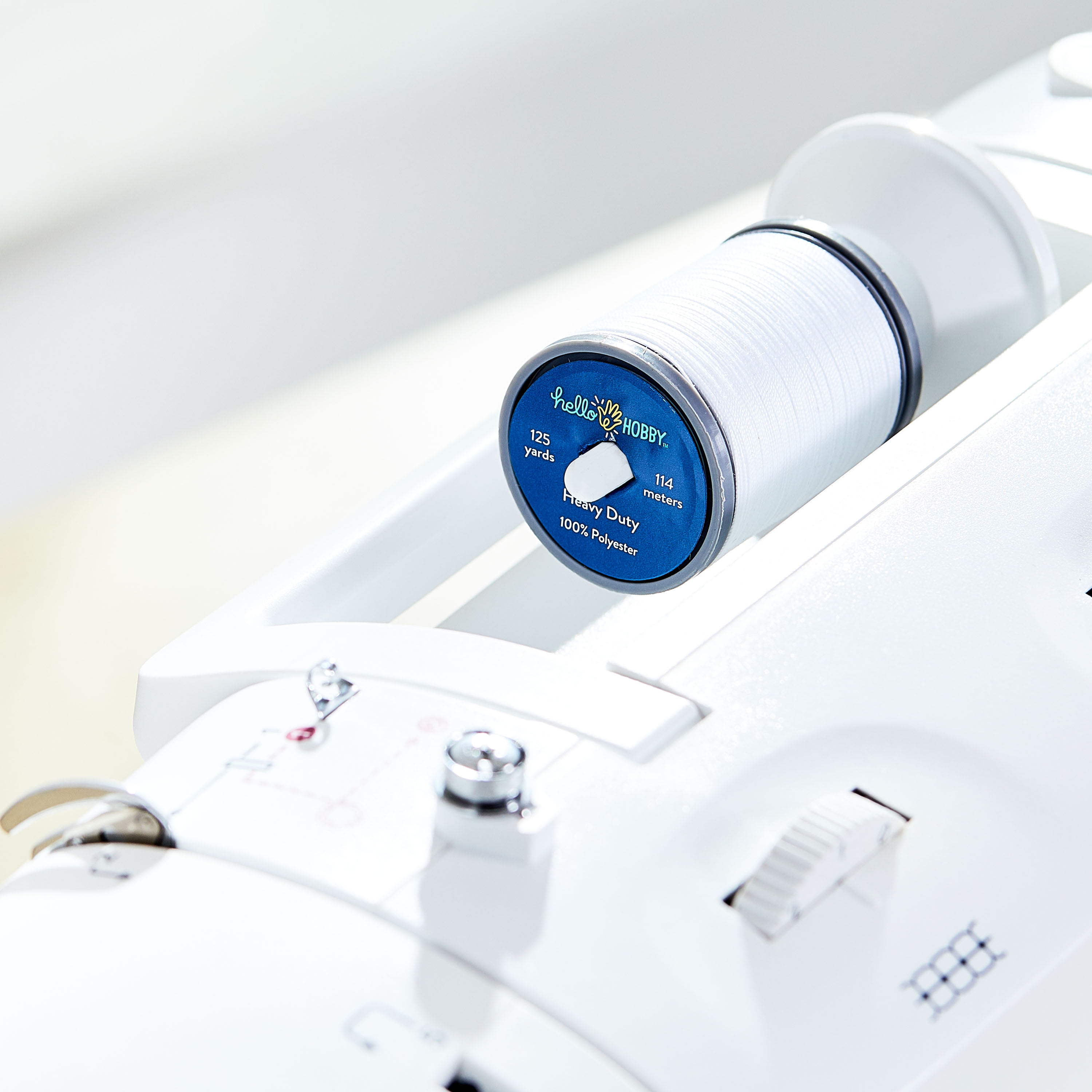 Hello Hobby White Polyester Thread