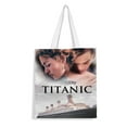 thumbnail image 1 of Titanic Movie Bolso de tela con estampado de lienzo para mujer, bolsa de compras reutilizable y estética, con cremallera interior, regalo para mujer, 35 × 40 cm., 1 of 6