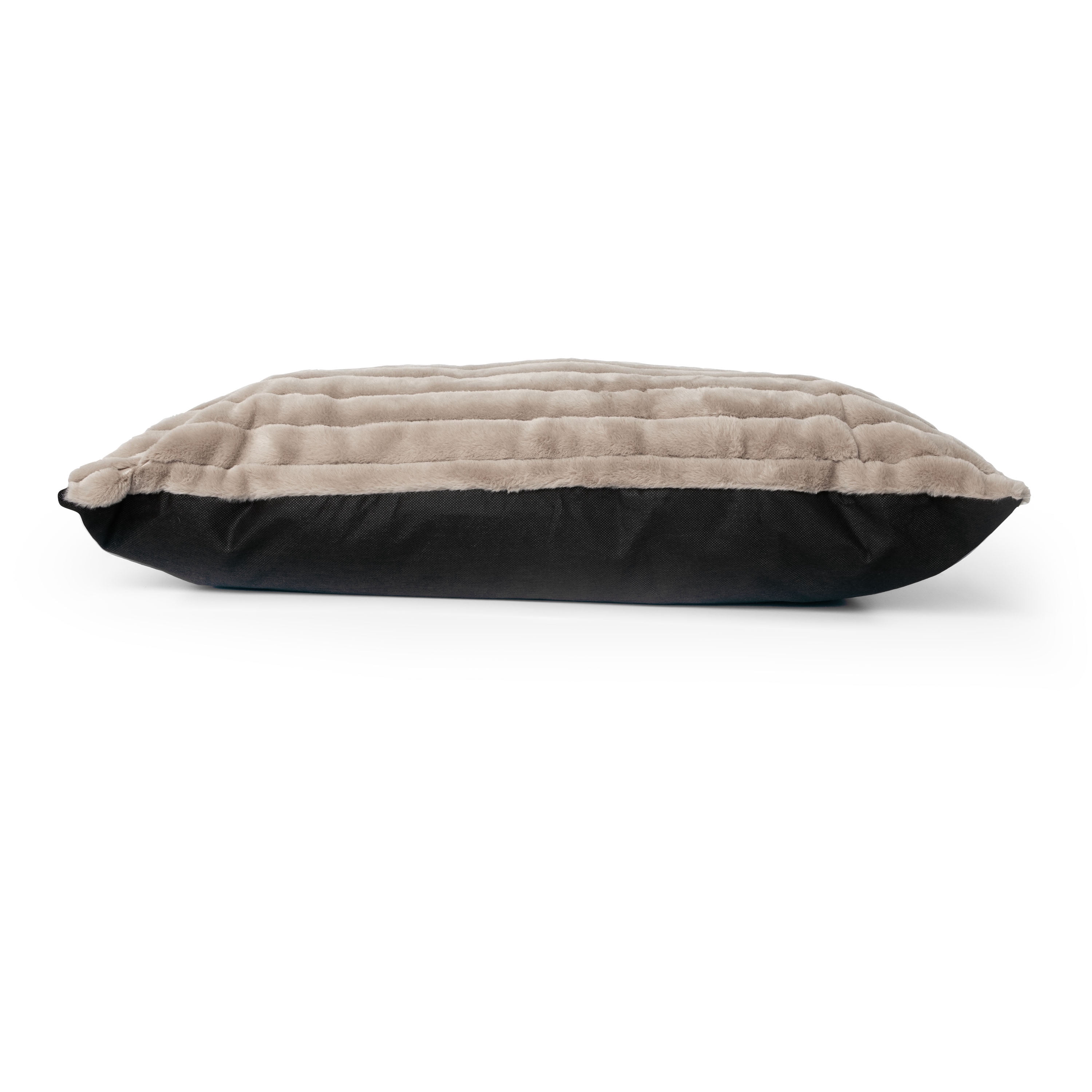 Petmate Lavender Infused Dog Pillow Bed, Cat Bed, 27 x 26 Inches, Ribbed Sleep Surface, Assorted Gray or Taupe