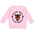 thumbnail image 2 of Inktastic A Girl Who Loves Horses Toddler Sweatshirt, 2 of 4
