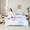Blue Pink 02, variant on Manfei Blue Pink Butterfly 7-Piece Bedding Comforter Set, Kawaii Dreamy Animal King Bedding Sets, Blossoms Floral Flower Reversible Bed Sheets, Luxury Bedroom Decor