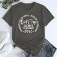 thumbnail image 1 of T-Shirt à Manches Courtes pour Femmes Seductiva Articles en Liquidation Voyage de Fille 2025 T-Shirt Mode pour Femmes Col Rond Décontracté Manches Courtes0, 1 of 5