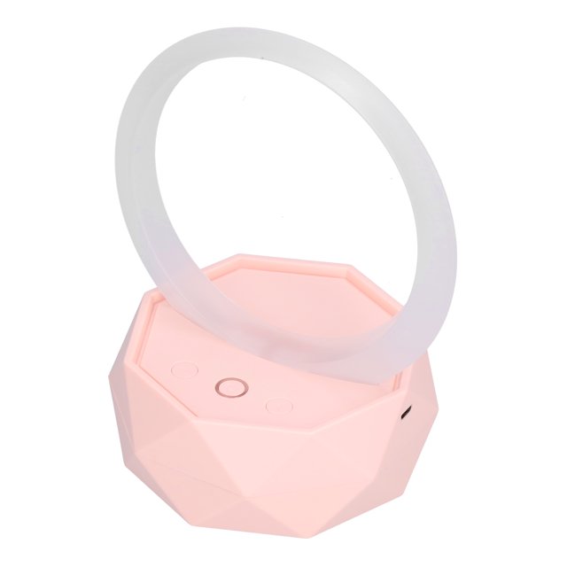 Wireless Speaker, 1500mAh Battery Subwoofer Effect Wireless Speaker Night Light 3 LED Modes Aperture Design For Party For Home White,Pink,Blue