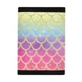 thumbnail image 3 of FUIALDOLG Mermaid Scale Trifold Card Wallet, Elastic Polyester Lightweight Kids Coin Bag for Daily Use Sports and Travel, 3 of 7