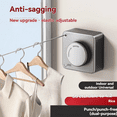 thumbnail image 3 of Corde à Linge Rétractable 4.2M Intérieur/extérieur avec Fil en Acier Inoxydable 304 - Installation Sans Perçage, Système de Tension Anti-Affaissement, Nano-Couche Antirouille pour Salle de Bain et Balcon - GX Carré Blanc Brillant, 3 of 5