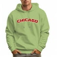 thumbnail image 5 of Men's 100% Cotton CHICAGO Hoodie 330g Thick Pocket Hood, 5 of 16