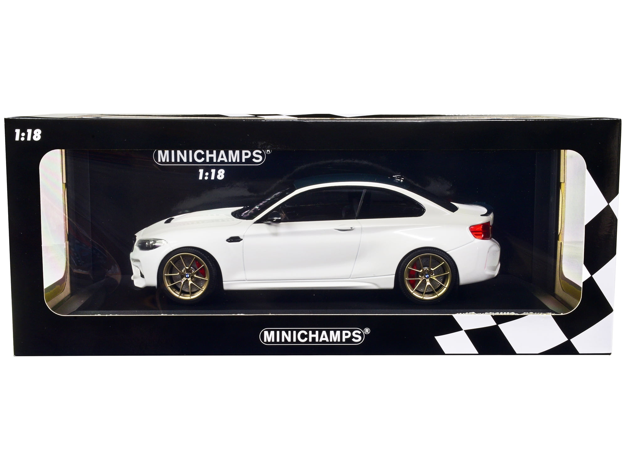 2020 BMW M2 CS White with Carbon Top and Gold Wheels 1/18 2020 BMW M2 CS White with Carbon Top and Gold Wheels 1/18