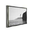 thumbnail image 4 of Stupell Industries Diving Ocean Cliff Landscape Photography Gray Floater Framed Canvas Art Print Wall Art, 21 x 17, 4 of 10