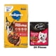 thumbnail image 1 of Pedigree Adulto Raza Pequeña 20 Kg + Caja Cesar Adulto Sobre Res y Vegetales 75 gr (24 Pzas), 1 of 7