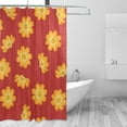 thumbnail image 2 of FREEAMG Beautiful Flowers Shower Curtain Waterproof Fabric Shower Curtains for Bathroom Decoration Curtain with 12 Hooks 60x72 Inch, 2 of 6