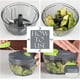 thumbnail image 5 of Procesador De Alimentos Manual Picadora De Verduras, Cordón De Mano Portátil Picadora De Carne De Ajo Cortador De Cebolla, Para Verduras, Jengibre, Frutas, Nueces, Hierbas, Etc., Gris, 520 Ml Rojo Verde, 5 of 6