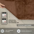 thumbnail image 6 of HOME WEAVERS Waterford Collection Cotton Tufted Bath Rug, 24" x 40", Chocolate, 6 of 9