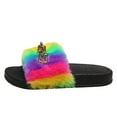thumbnail image 1 of Leutsin Colorful Female Slippers With One-line Metal Slippers With Soft Sole, 1 of 2