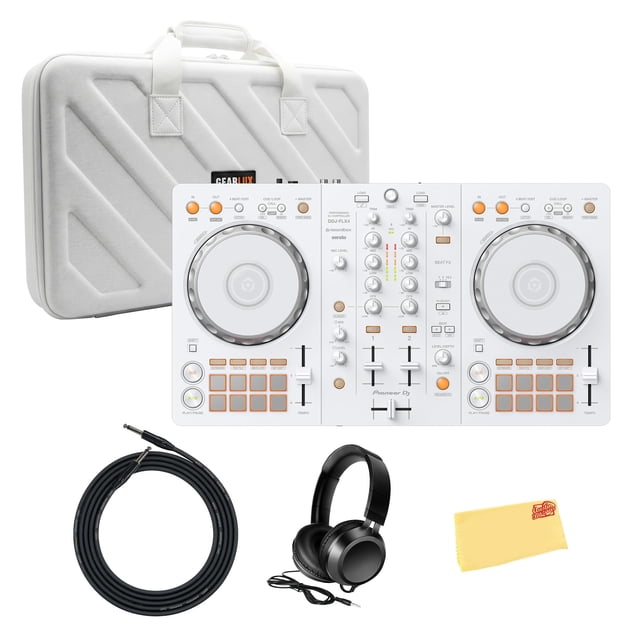 Controlador DJ Pioneer DDJ-FLX4 de 2 canales con accesorios - Blanco