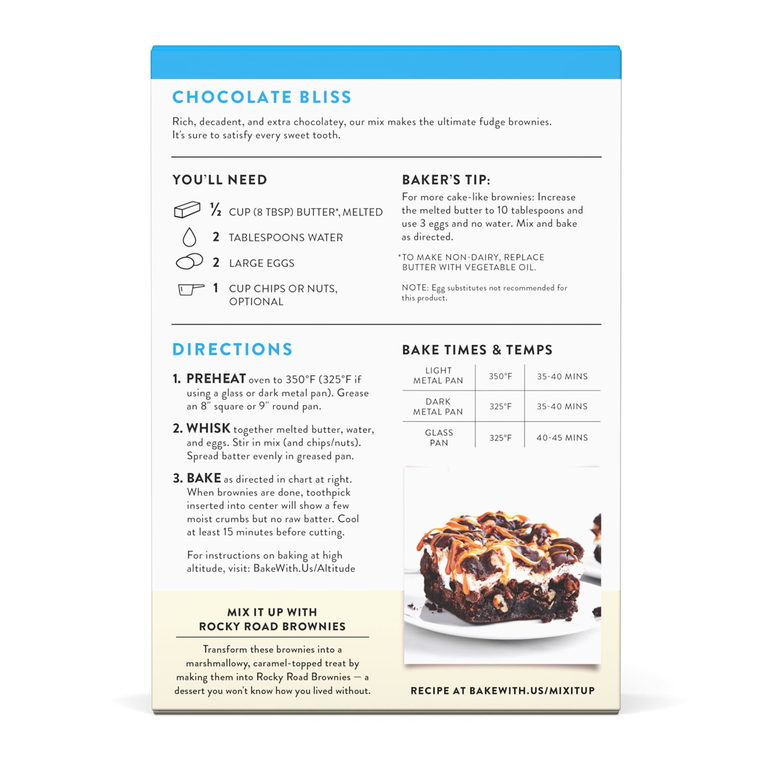 King Arthur Baking Company, Non-GMO Project Verified and Gluten Free Fudge Brownie Mix, 17 oz Box