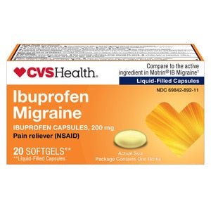 CVS Health Ibuprofen Migraine – 200mg, 20 Ct | Fast-Acting Pain Relief