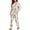 Beige and Brown - Deer, variant on DISNIMO Tree Candy Printed Women's Pajama Sets Christmas 2 Piece Pj Lounge Sets Long Sleeve Top and Long Pants Set Soft Round Neck Loungewear Nightwear, S