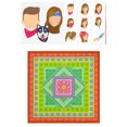 thumbnail image 6 of Unisex Turban Head Scarf Headwear Square Hair Scarves for Camping Cycling Exquisite Geometrical Pattern Hair Wrap, 6 of 8
