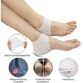 thumbnail image 1 of 5 pares de almohadillas para talón, inserciones para fascitis plantar, almohadillas para talón ideales para el dolor de talón, curan talones secos y agrietados, tendinitis de Aquiles, para hombres y TUNC Sencillez, 1 of 3
