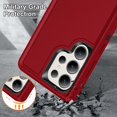 thumbnail image 5 of Dteck for Samsung Galaxy S25 Ultra Case,Hybrid Silicone+PC Drop Test Heavy Duty Sturdy Shockproof Slim Fit Protective Phone Cover for Galaxy S25 Ultra,Red, 5 of 6