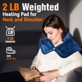 thumbnail image 4 of Heating Pad for Neck And Shoulders And Back, Valentines Day Gifts for Her Him Women Men Mom Wife, Heating Pad for Back, Multi Heat Settings, Timers Auto-Off, Large Neck Heating Pad, Local Warehouse, 4 of 9
