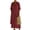Deep Red, variant on Women's 2 Piece Sweater Set Knit Bodycon Maxi Dress Open Front Duster Long Cardigan Sets Cozy Lounge Outfits with Open Front Cardigan and Side Pockets Deep Red L