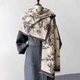 thumbnail image 2 of 2024 Nueva bufanda de moda vintage para mujer, chales estampados con borlas, pashmina musulmana para exteriores para mujer, bufandas cálidas y gruesas para invierno, 2 of 5