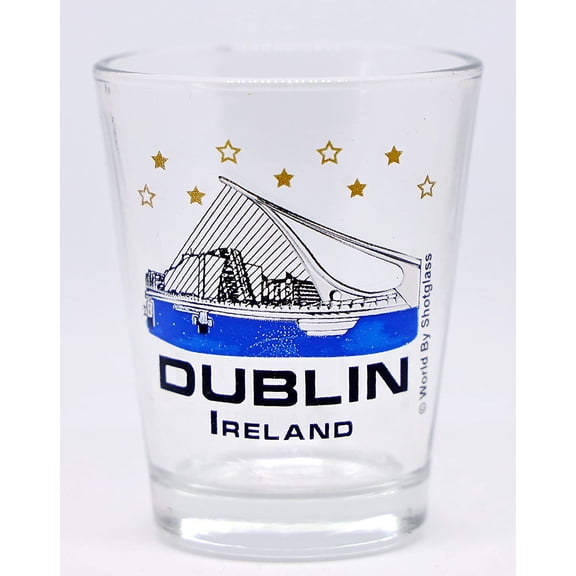 Dublin Ireland The Samuel Beckett Bridge Shot Glass